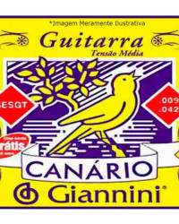 Detalhes do produto ENCORDOAMENTO GIANNINI CANÁRIO GUITARRA