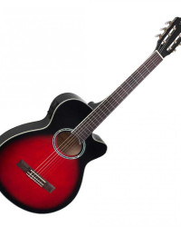 Violão Elétrico Giannini Nylon Cutaway Gnf-1R Ceq Brb Sunburst,Com Equalizador 3 Bandas E Afinador  - Foto 3